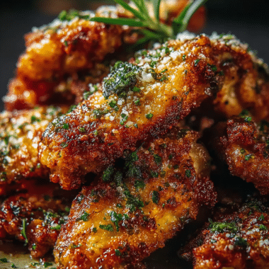 Crispy Baked Garlic Parmesan Chicken Wings