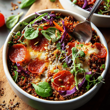 Easy Quinoa Pizza Bowls