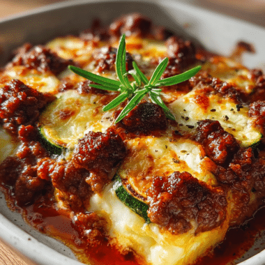 Ground Beef and Zucchini Casserole