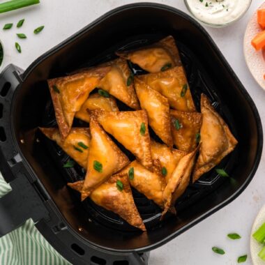 Air Fryer Buffalo Chicken Wontons