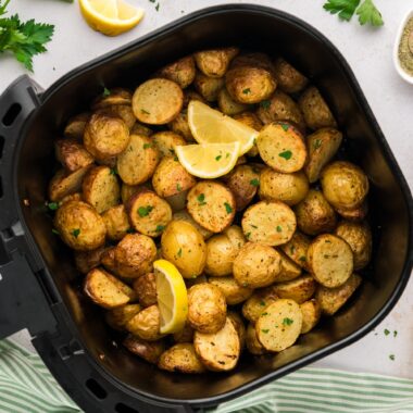 Air Fryer Greek Roasted Potatoes