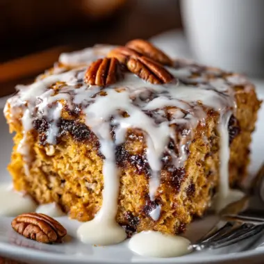 Cinnamon Roll Baked Oatmeal