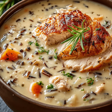 Creamy Crockpot Chicken Wild Rice Soup