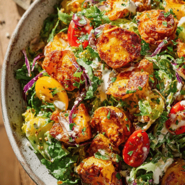 Crispy Smashed Potato Salad