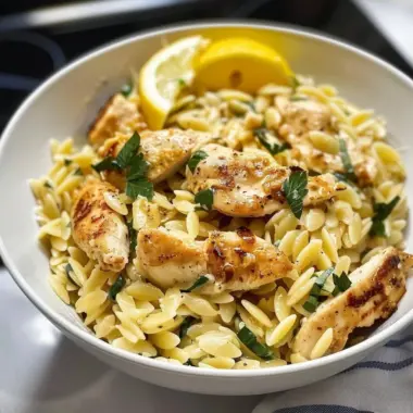 Lemon Chicken Orzo