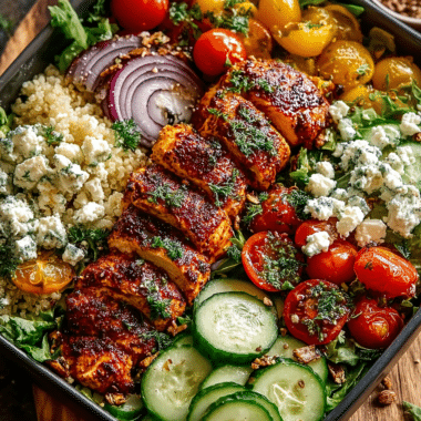 Mediterranean Chicken Bowl: a Flavorful Meal Prep Delight