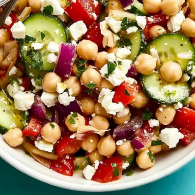 Mediterranean Chickpea Salad: Fresh, Flavorful, and Easy