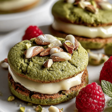 Soft White Chocolate Pistachio Matcha Cookies to Savor