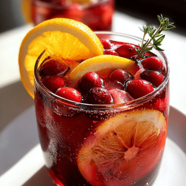 Sparkling Cranberry Orange Sangria