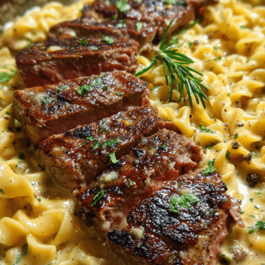 Steak Pasta Alfredo