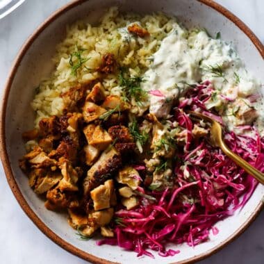 Trader Joe’s Chicken Shawarma With Lemon Rice
