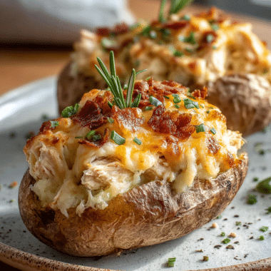 Crack Chicken Stuffed Baked Potatoes: Creamy, Cheesy Comfort Food You’ll Crave