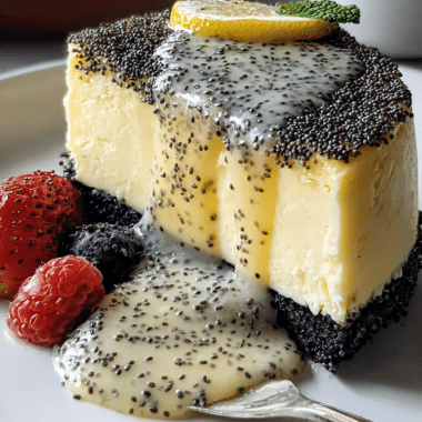 Lemon Cheesecake With Poppy Seed Crust That Delights!