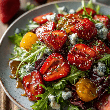 Strawberry Crunch Salad With Sweet Vinaigrette